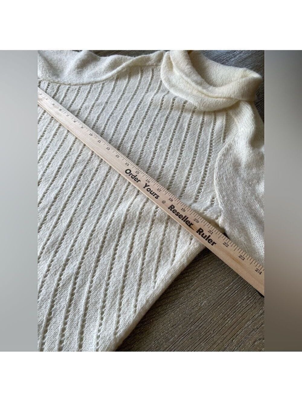 White/ ivory almost off white sweater - Picture 2 of 6